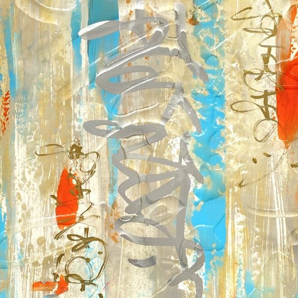 Original Art “Gilded Thoughts” Artwork Mixed Media Painting 9.5”x13.5” - Picture 5 of 10